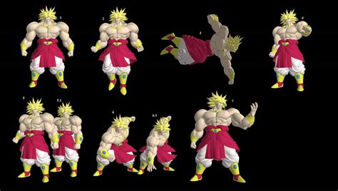 Dbfz Broly Pose Pack By Wolfblade111 On Deviantart
