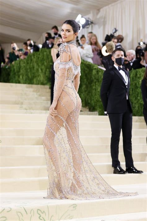 The Most Iconic Dresses In Red Carpet History Kendall Jenner Met Gala Met Gala Naked Dress