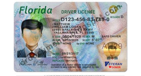 Florida Drivers License Template