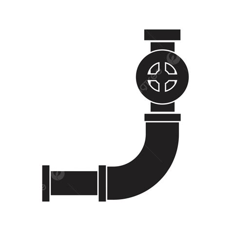 Pipe And Valve Icon Sign Vector Illustration Drain Build Burst Vector