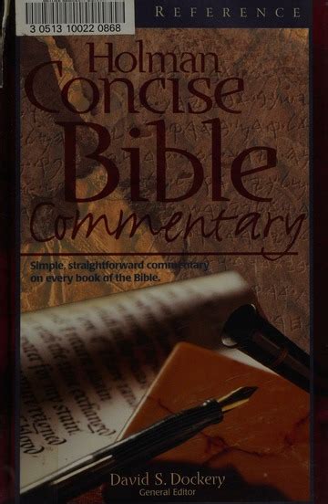 Holman Concise Bible Commentary Simple Straightforward Commentary On Every Book Of The Bible