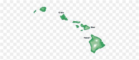 Hawaiian Island Chain Outline