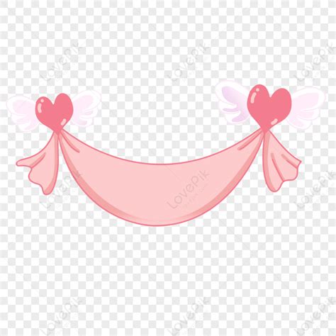 Pink Love Hearts Wings Banner Larawannumero Ng Graphicsformat Ng