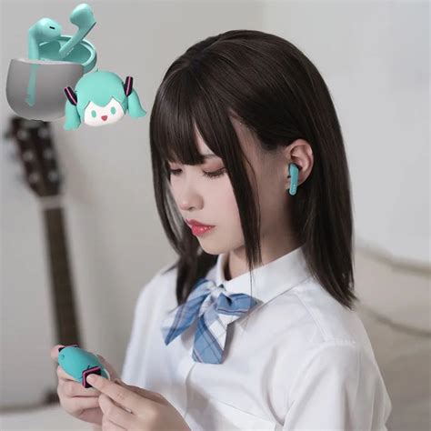Hatsune Miku Anime Cosplay Headphone Bluetooth 53 Wireless Earbud