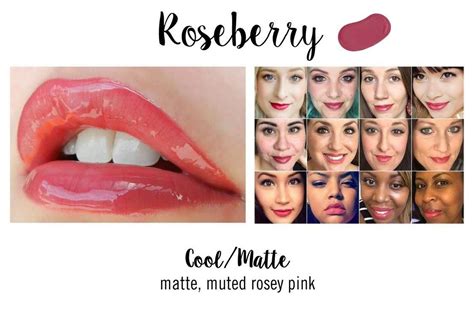 Roseberry LipSense Cool Matte Muted Rose Pink Beautiful Lip Color