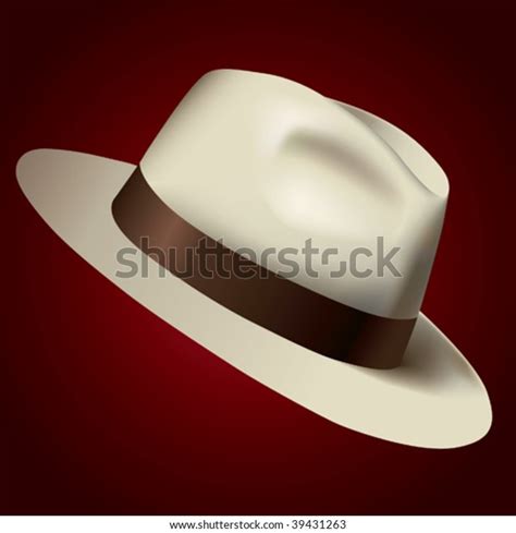 Isolated White Hat Vector Illustration Stock Vector Royalty Free