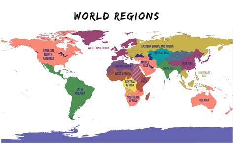 Regional Map Of The World World Map