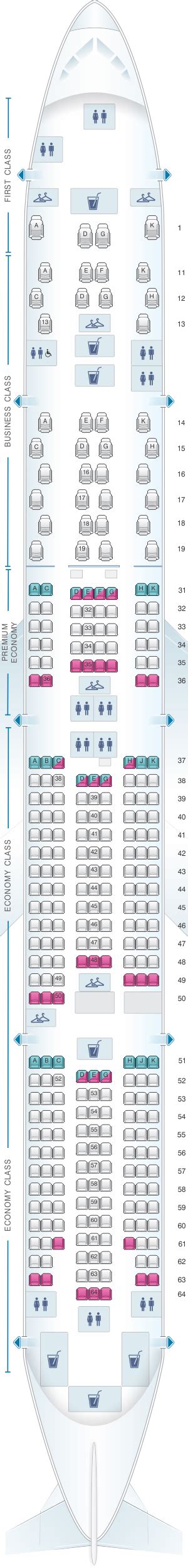 Seat Map China Southern Airlines Boeing B777 300er Airplane Seats Best