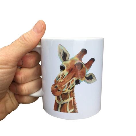Painted Giraffe Mug Can Be Personalised Lighthouselane