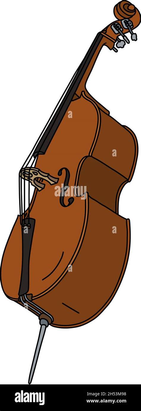 The Vectorized Hand Drawing Of A Classic Contrabass Stock Vector Image And Art Alamy