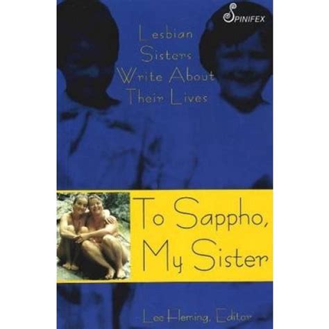 Livro To Sappho My Sister Lesbian Sisters Write About Their Lives