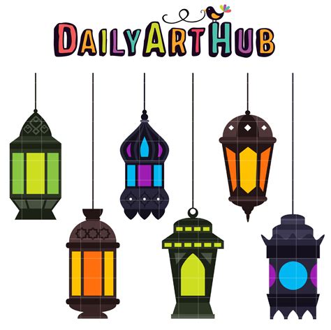 Arabic Lanterns Clip Art Set Daily Art Hub Free Clip Art Everyday
