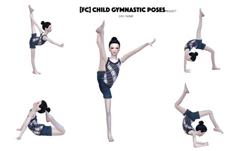 Gymnastic Poses In Game And Cas Sims 4 Sims 4 Children Sims 4 Toddler