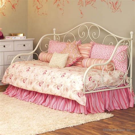 Wrought iron beds have been the top choice of many for comfort, style, and longevity. White Wrought Iron Daybed for Laura | Girls' Room Ideas | Pinterest | Daybed, Wrought iron and Iron