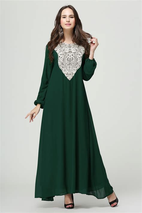 Hot Selling Islamic Women Wear Muslim Abaya Maxi Dress Ms002dresses