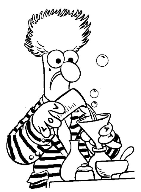 Science Beaker Coloring Pages