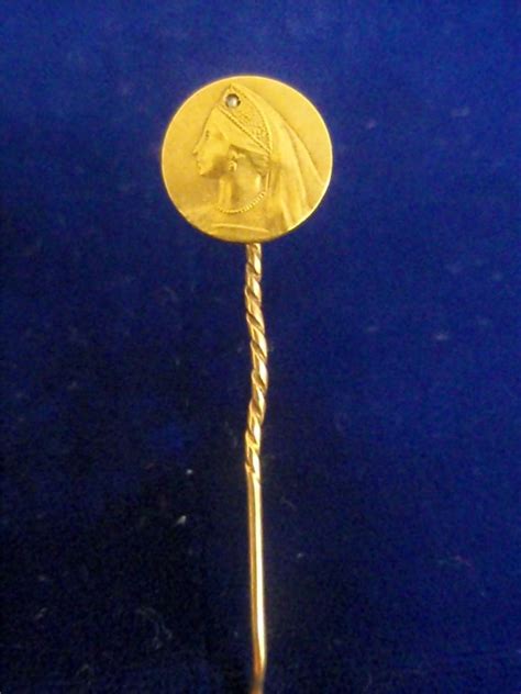 Antique Lapel Pin Mined Diamond 10k Gold Antique Price Guide Details