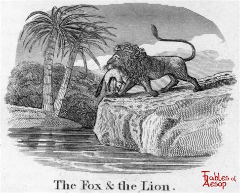 The Fox And The Lion Fables Of Aesop