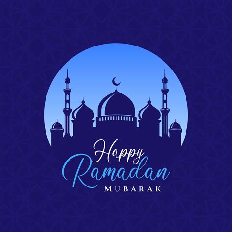 Happy Ramadan mubarak greetings card background design. Islamic ...