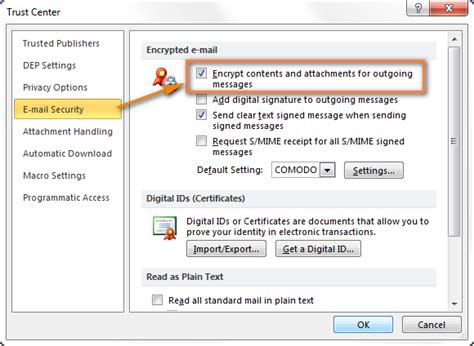 Email Encryption In Outlook