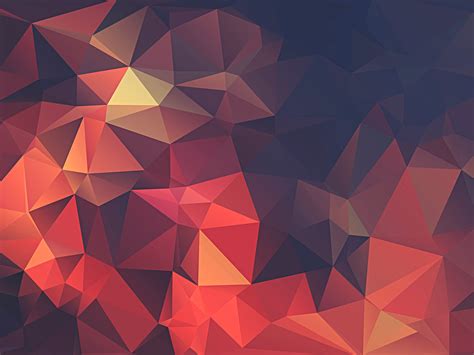 Minimalism Red Abstract Digital Art Artwork Low Poly Geometry Wallpapers Hd Desktop And