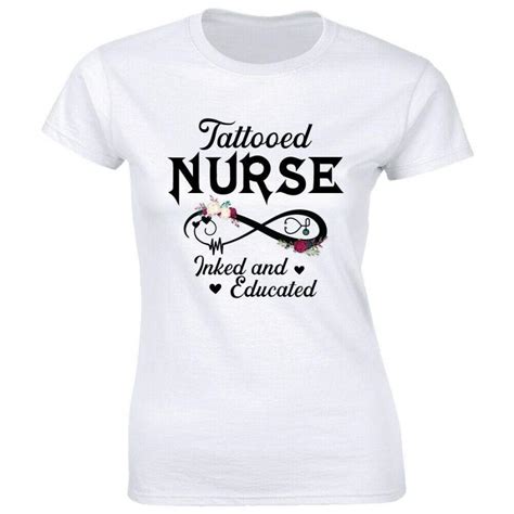 Tattooed Nurse Inked And Educated With Stethoscope Shirt Podoshirt