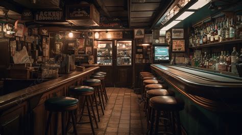 An Empty Bar Filled With Stools And Bars Background Pictures Of A Bar