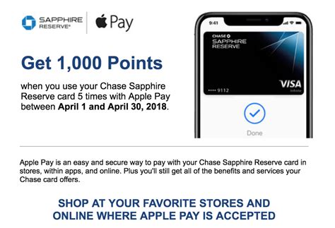Check spelling or type a new query. Expired Chase: 1,000 Bonus Ultimate Rewards Points by Using Card 5 Times with Apple Pay ...