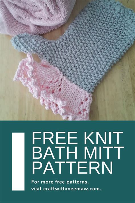Free Knit Bath Mitt Pattern Free Knitting Knitting Patterns Free Knitting