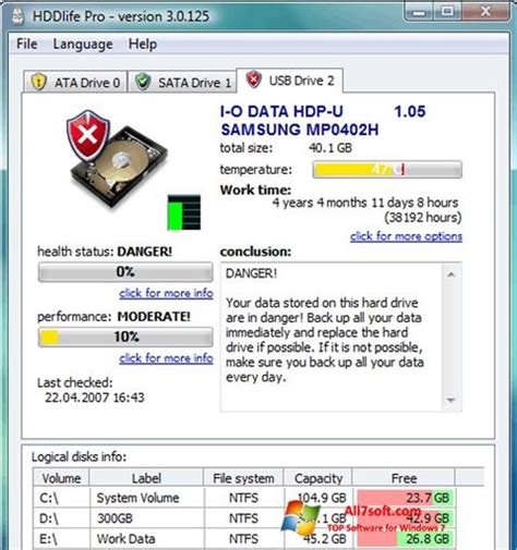 Windows 10 32/64 bit windows 8 32/64 bit windows 7 32/64 bit file size: Download HDDlife for Windows 7 (32/64 bit) in English
