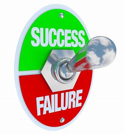 Failure Success Switch Toggle Illustration