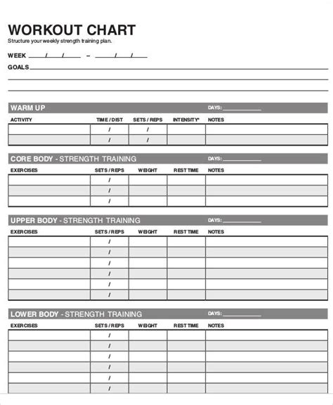 Exercise Progress Chart