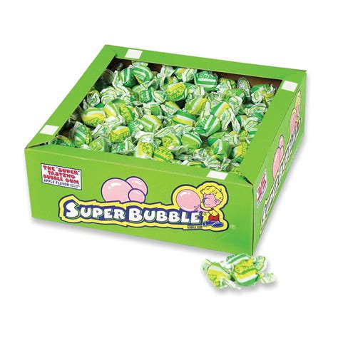 Super Bubble Apple Bubble Gum 54 Oz