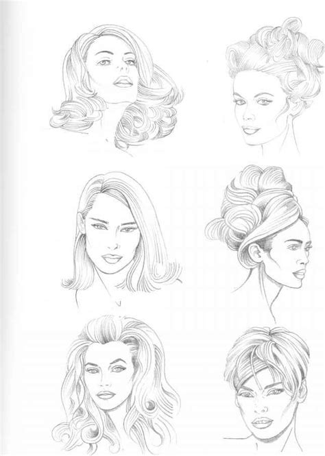 Drawing Hairstyles Fashion Illustration Hair How To Draw Hair