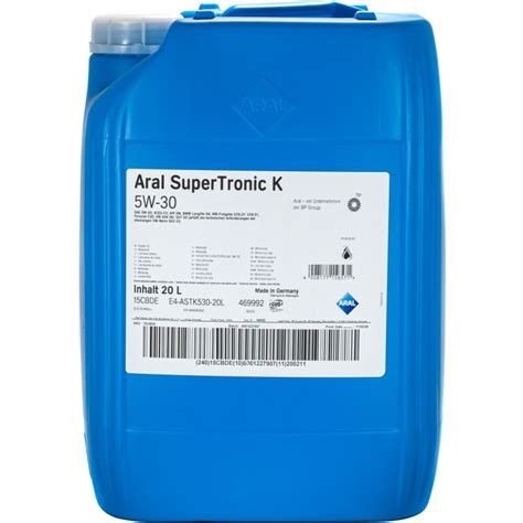 Aral Supertronic K 5w 30 20 Liter 9295