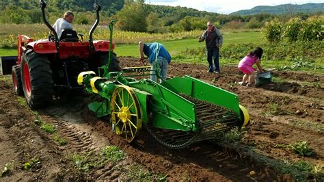 Antique Pto Powered Potato Digger In Action Youtube