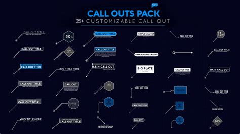 Call Out Pack Motion Graphics Templates Motion Array
