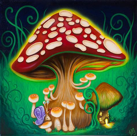 Mushroom Magic Painting By Jennie Macmillan