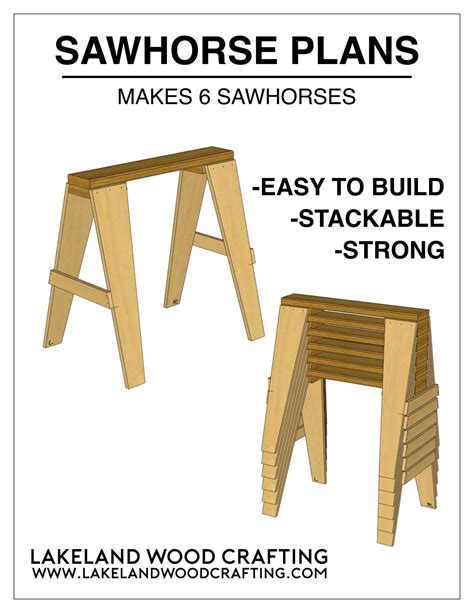 How To Build A Sawhorse Buildeazy