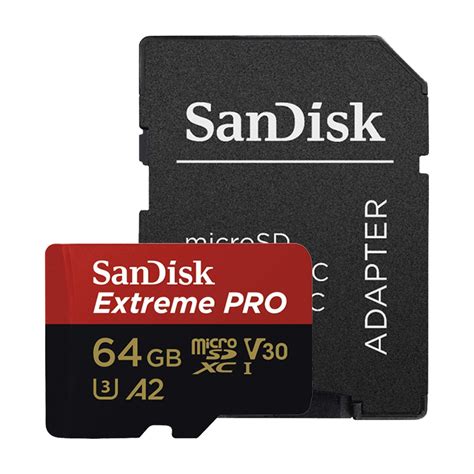 Thẻ Nhớ Microsdxc Sandisk Extreme Pro V30 A2 64gb 170mbs Sdsqxcy 064g