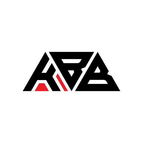 Kbb Triangle Letter Logo Design With Triangle Shape Kbb Triangle Logo