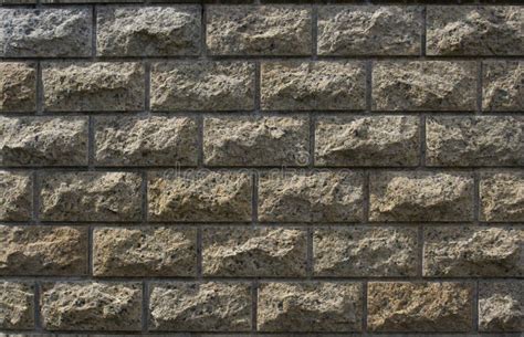 Light Coloured Stone Brick Wall Cladding Stock Photo Image Of Cement