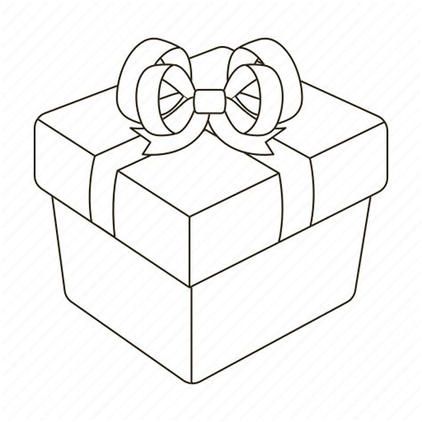 Bow Box T Holiday Packing Present Ribbon Icon Download On