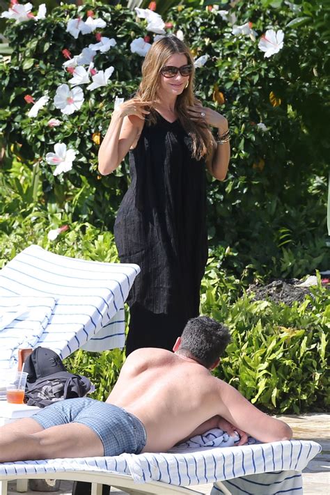 SOFIA VERGARA In Black Bikini At A Pool In Hawaii HawtCelebs