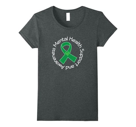 Mental Health Awareness Ribbon Support Month T Shirt 4lvs