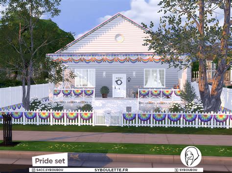 Pride Fence Decor Cc Sims 4 Syboulette Custom Content For The Sims 4