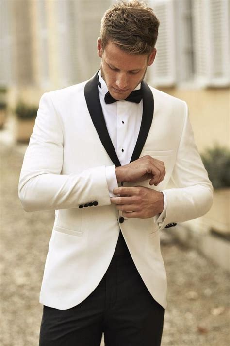 custom made ivory men tuxedos wedding suits for men shawl lapel groomsmen suits two button best
