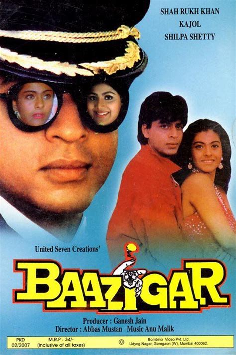 Baazigar 1993 Shahrukh Khan Hindi Movie Posters Pinterest