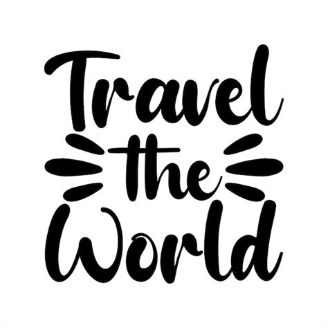 Premium Vector Traveltheworld Typography Tshirt Design