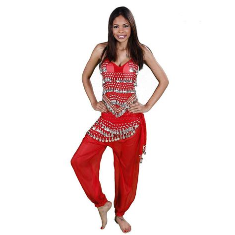 belly dance harem pants halter top and hip scarf costume set the belly dancer 29 99 usd